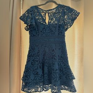 Light blue floral dress